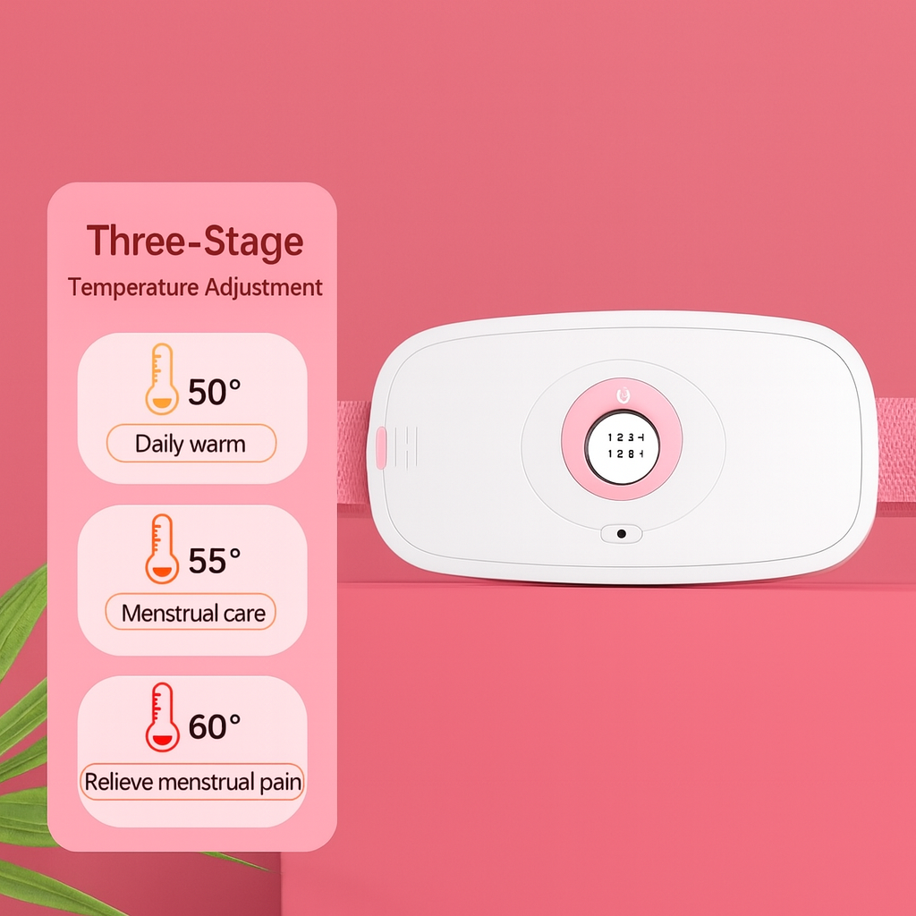 Menstrual Heating Waist Belt – Period Pain Relief with Heat & Massage