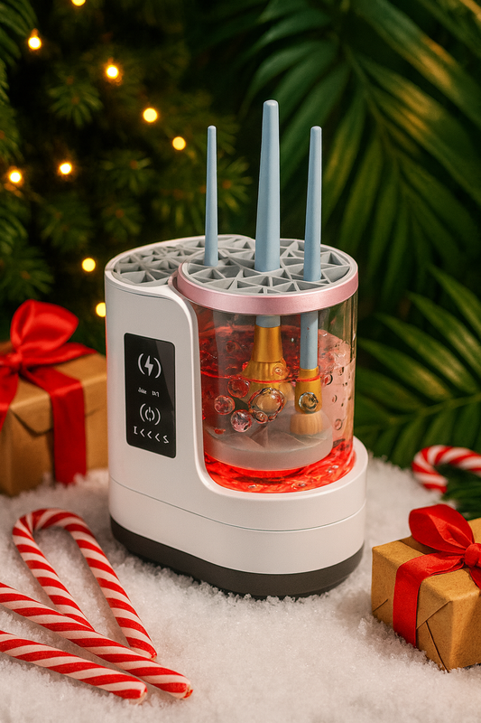 LuxeClean™ Electric Makeup Brush Cleaner | Automatic Washing & Drying Station