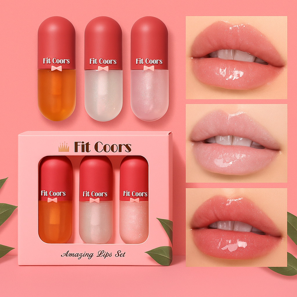 Lip Plumper Oil Set – Hydrated, Fuller Lips in Seconds 💋